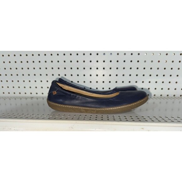 El Naturalista N5300 Womens Leather Slip On Ballet Flats Size EU 38 US 8 Blue - Picture 1 of 8